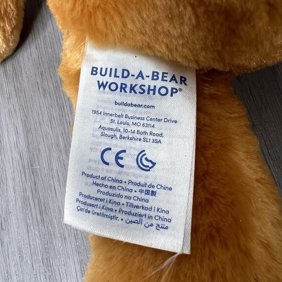 Build A Bear Lion Plush Stuffed Animal With A Shark Shirt - Picture 4 of 8